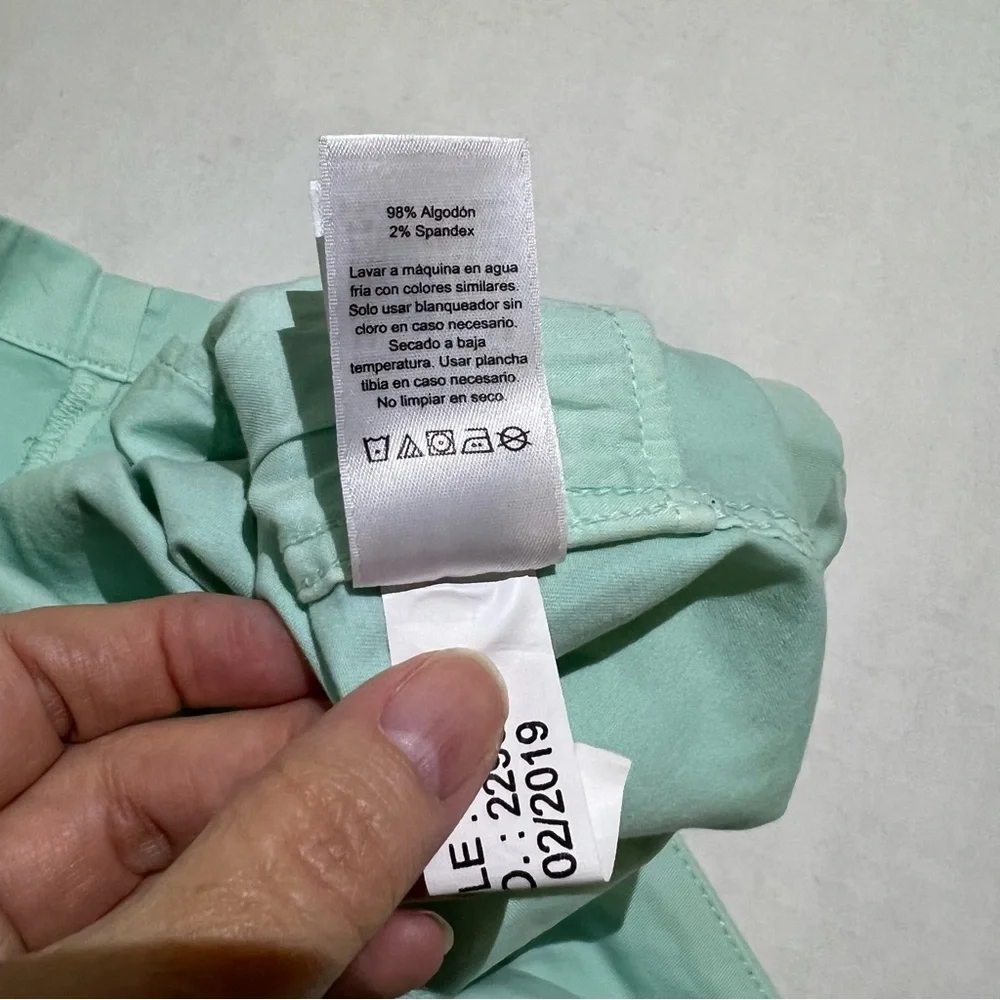Vineyard Vines Mint Green Shorts Womens Size 4 Chino Stretch Preppy Style